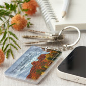 Rote Felsen von Sedona Arizona mit Herbstfarben Schlüsselanhänger (Vorderseite rechts)