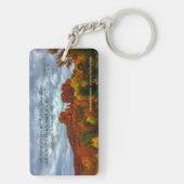 Rote Felsen von Sedona Arizona mit Herbstfarben Schlüsselanhänger (Rückseite)