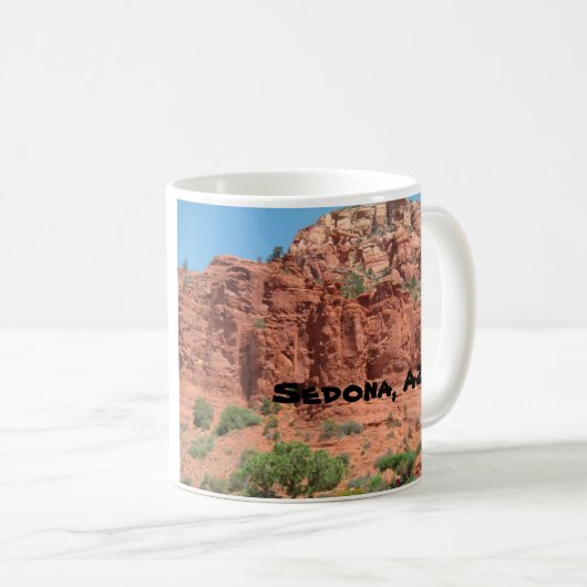 Rote Felsen von Sedona Kaffeetasse (VorderseiteRechts)