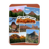 Rote Felsen von Sedona Magnet (Vertikal)