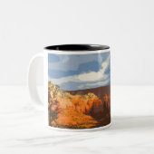 Rote Felsen Zweifarbige Tasse (Vorderseite Links)