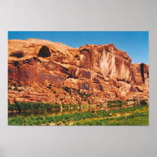 Rote Felsenberge in Utah Poster
