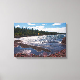 Rote Felsenküste – Lake Superior, O.P. Leinwanddruck
