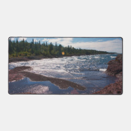 Rote Felsenküste – Lake Superior, U.P. Schreibtischunterlage