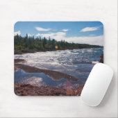 Rote Felsenküste – Oberer See, O.P. Mousepad (Mit Mouse)