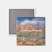 Rote Felslandschaft Sedona Arizona Magnet (Vorderseite/Rückseite)