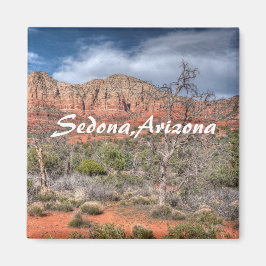 Rote Felslandschaft Sedona Arizona Magnet