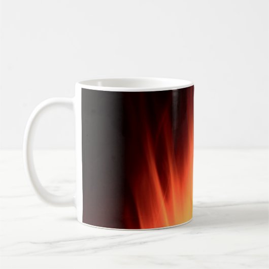 Rote Feueranzeige Kaffeetasse (Links)