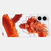 Rote Feuerdrache Kunst | Mythisches Flammendrachen iPhone Hülle (Rückseite (Horizontal))