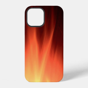 Rote Feuerillustration iPhone 12 Hülle