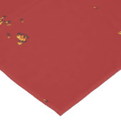 Rote Feuerstrahlen überlagern Ihr Foto Mittelgroßer Tischläufer (Ecke)