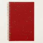 Rote Feuerstrahlen überlagern Ihr Foto Planer (Vorderseite)