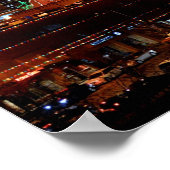 Rote Feuerwerke über dem Kansas City Plaza Lights Poster (Ecke)