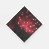 Rote Feuerwerkspapier-Servietten Serviette (Ecke)