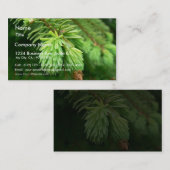 Rote Fichte-Sprösslinge Visitenkarte (Vorne/Hinten)