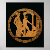 Rote Figur mit Athena, Theseus Poster (Vorne)