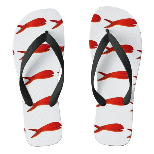 Rote Fische Badesandalen (Fußbett)