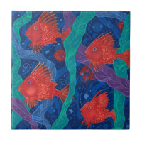 Rote Fische, Meerwassertiere Unterwasser Art