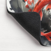 Rote Fischfarben Mousepad (Ecke)