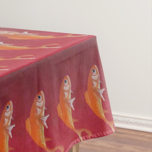 rote Fischtischdecke Tischdecke (Beispiel)
