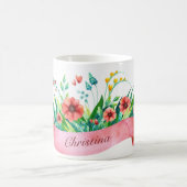 Rote Flachblume Tasse (Mittel)