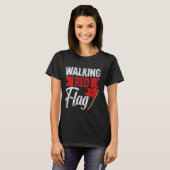 Rote Flagge Funny Meme Joke Red Flags Red Fla T-Shirt (Vorne ganz)