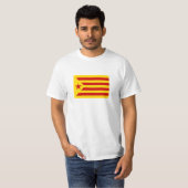 Rote Flagge Kataloniens T-Shirt (Vorne ganz)