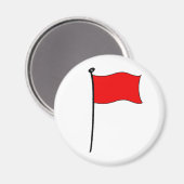 Rote Flagge: Magnete Magnet (Vorderseite/Rückseite)