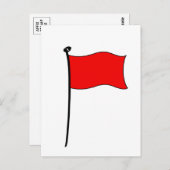 Rote Flagge: Postkarten (Vorne/Hinten)