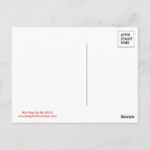 Rote Flagge: Postkarten (Rückseite)