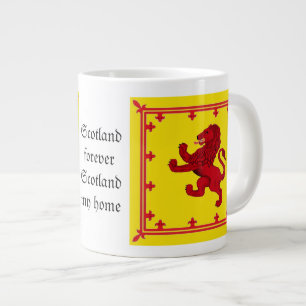 Rote Flagge von Schottland Jumbo-Tasse