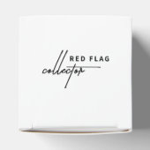 Rote Flagge - Warnung vor dem Party Geschenkschachtel (Oben)