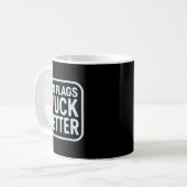Rote Flaggen für bessere Kaffeetasse (Vorderseite Links)