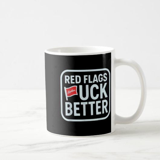 Rote Flaggen für bessere Kaffeetasse (Rechts)