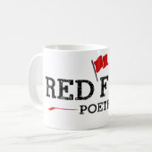 Rote Flaggen-Poesie-Tasse Kaffeetasse (Vorderseite Links)