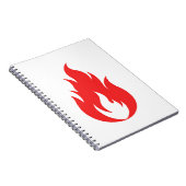Rote Flamme Notizblock (Rechte Seite)