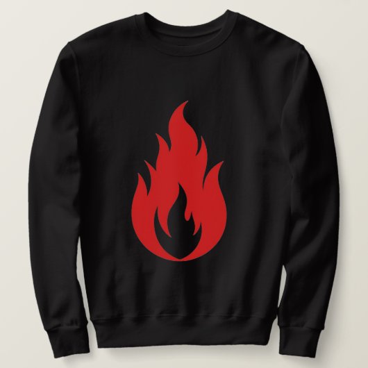 Rote Flamme Sweatshirt (Design vorne)