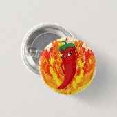 Rote Flammen mit Hot Pepper-Flammen Button (Vorne & Hinten)