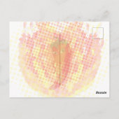 Rote Flammen mit Hot Pepper-Flammen Postkarte (Rückseite)