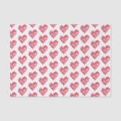 Rote Flammenherzen Valentinstag Seidenpapier (Vorderseite)
