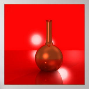 rote Flasche Poster