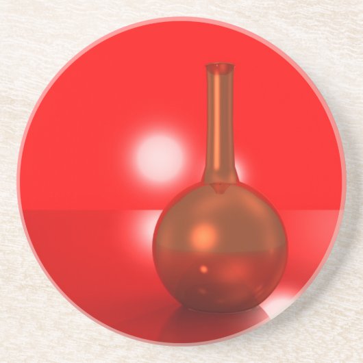 rote Flasche Untersetzer (Vorne)