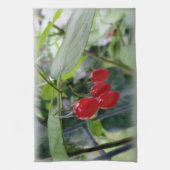 rote Flecken im Herbst Geschirrtuch (Vertikal)
