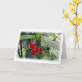 rote Flecken im Herbst Karte (Gelbe Blume)