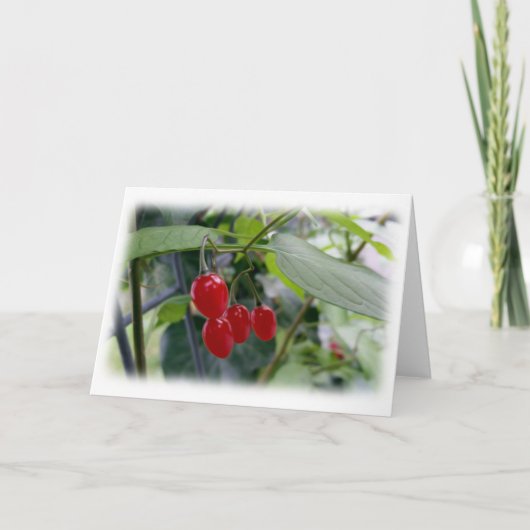 rote Flecken im Herbst Karte (Vorderseite)