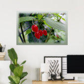 rote Flecken im Herbst Poster (Heimbüro)