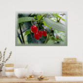 rote Flecken im Herbst Poster (Küche)