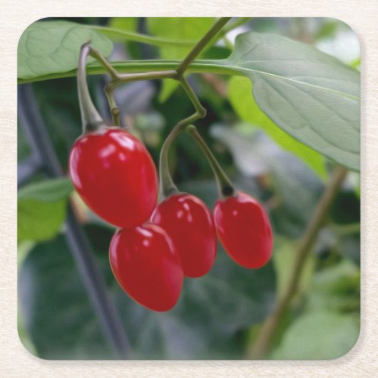 rote Flecken im Herbst Rechteckiger Pappuntersetzer (Vorderseite)