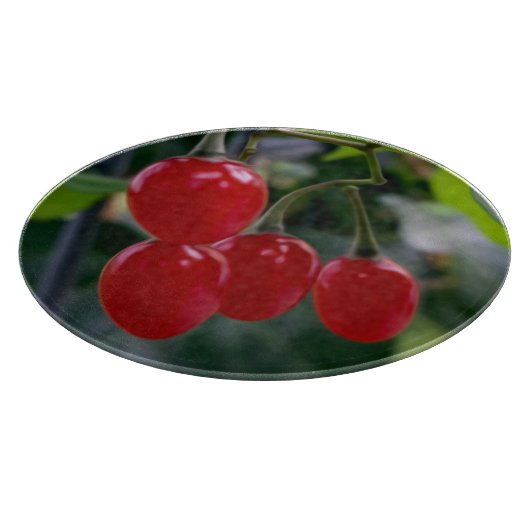 rote Flecken im Herbst Schneidebrett (Ecke)