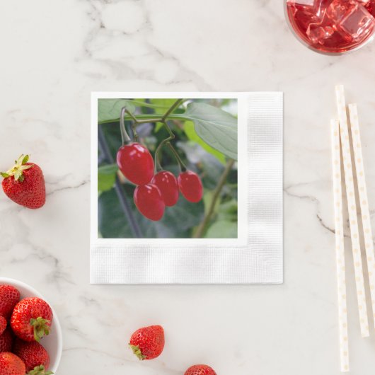 rote Flecken im Herbst Serviette (Beispiel)